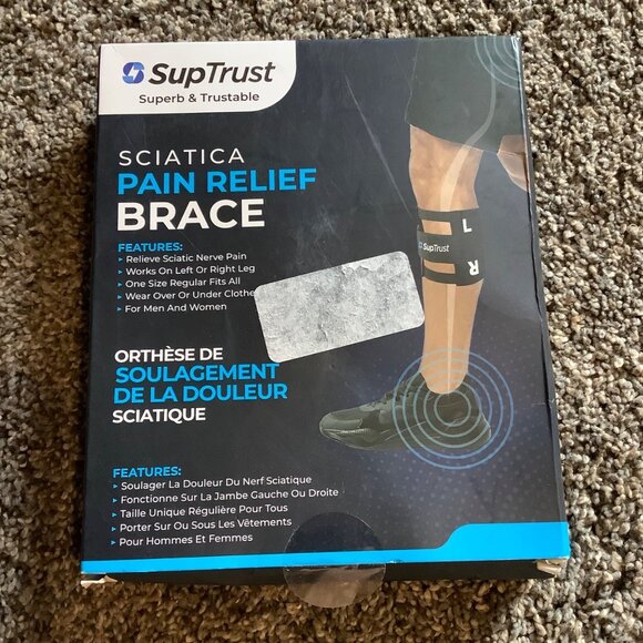 SupTrust Sciatica Pain Relief Brace OS Unisex Left Right Over Under Clothes - Picture 1 of 4